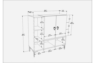 Konsollbord Urgby 100x100 cm - Svart - Möbler - Bord & matgrupp - Avlastningsbord & sidobord - Konsolbord & hallbord