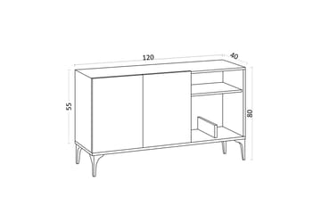 Konsollbord Urgby 120x80 cm - Blå - Möbler - Bord & matgrupp - Avlastningsbord & sidobord - Konsolbord & hallbord