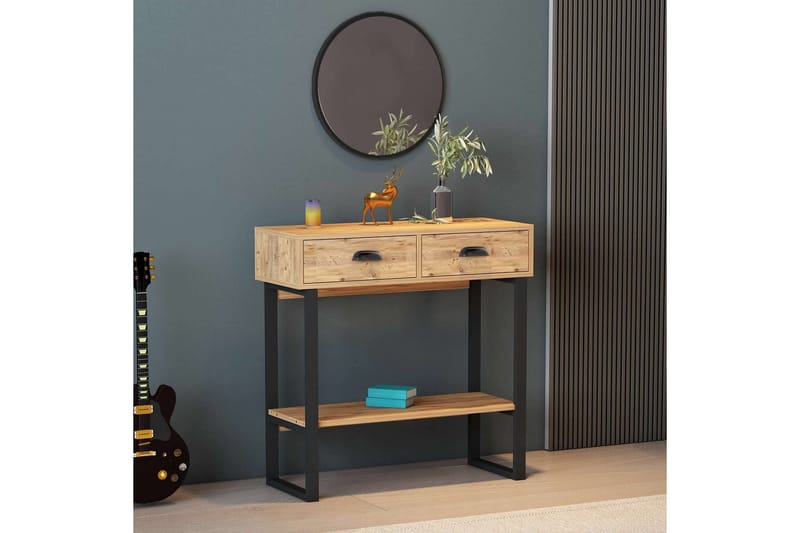 Konsollbord Valery 90x90 cm Ljusbrun - Hanah Home - Möbler - Bord & matgrupp - Avlastningsbord & sidobord - Konsolbord & hallbord