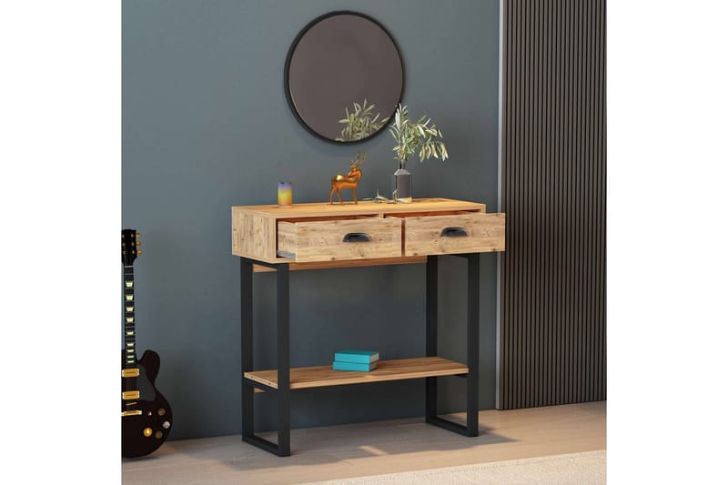 Konsollbord Valery 90x90 cm Ljusbrun - Hanah Home - Möbler - Bord & matgrupp - Avlastningsbord & sidobord - Konsolbord & hallbord