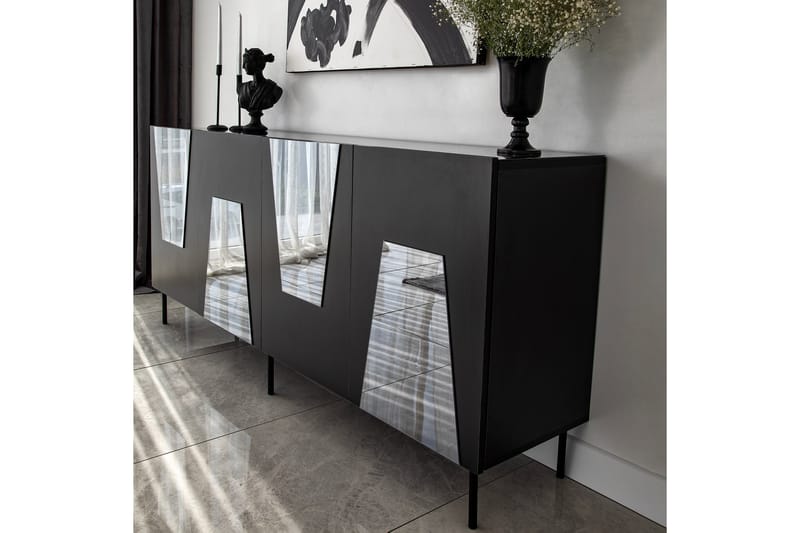 Konsollbord Vigonza 180 cm - Svart - Möbler - Bord & matgrupp - Avlastningsbord & sidobord - Konsolbord & hallbord