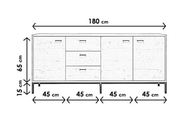 Konsollbord Zakkum 18080 cm - Brun - Möbler - Bord & matgrupp - Avlastningsbord & sidobord - Konsolbord & hallbord