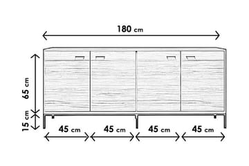 Konsollbord Zakkum 18080 cm - Brun - Möbler - Bord & matgrupp - Avlastningsbord & sidobord - Konsolbord & hallbord