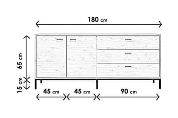 Konsollbord Zakkum 18080 cm - Brun - Möbler - Bord & matgrupp - Avlastningsbord & sidobord - Konsolbord & hallbord