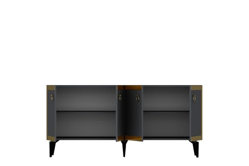 Konsollbord Ponny 150 cm - Antracit/Guld - Möbler - Bord & matgrupp - Avlastningsbord & sidobord - Konsolbord & hallbord