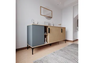 Kunar Konsollbord 180 cm - Antracit/Natur - Möbler - Bord & matgrupp - Avlastningsbord & sidobord - Konsolbord & hallbord