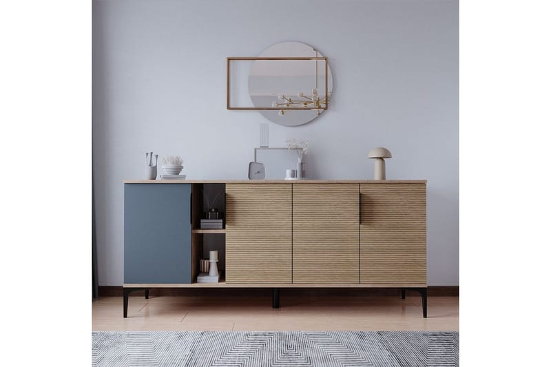 Kunar Konsollbord 180 cm, Antracit/Natur