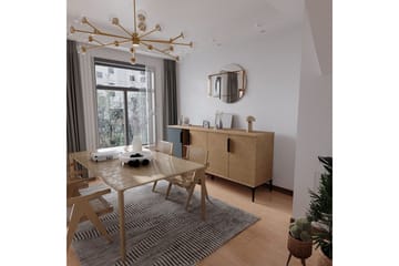 Kunar Konsollbord 180 cm - Antracit/Natur - Möbler - Bord & matgrupp - Avlastningsbord & sidobord - Konsolbord & hallbord