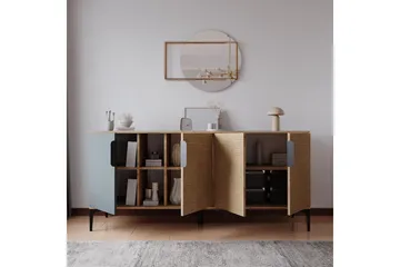 Kunar Konsollbord 180 cm - Antracit/Natur - Möbler - Bord & matgrupp - Avlastningsbord & sidobord - Konsolbord & hallbord