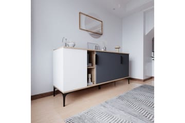 Kunar Konsollbord 180 cm - Vit/Antracit - Möbler - Bord & matgrupp - Avlastningsbord & sidobord - Konsolbord & hallbord