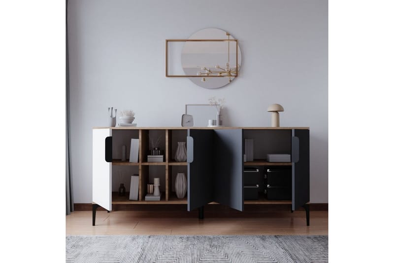 Kunar Konsollbord 180 cm - Vit/Antracit - Möbler - Bord & matgrupp - Avlastningsbord & sidobord - Konsolbord & hallbord