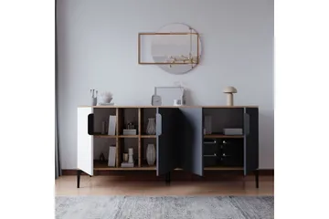 Kunar Konsollbord 180 cm - Vit/Antracit - Möbler - Bord & matgrupp - Avlastningsbord & sidobord - Konsolbord & hallbord