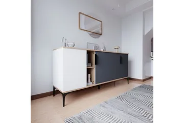 Kunar Konsollbord 180 cm - Vit/Antracit - Möbler - Bord & matgrupp - Avlastningsbord & sidobord - Konsolbord & hallbord