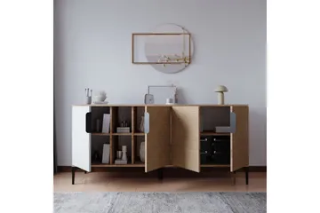 Kunar Konsollbord 180 cm - Vit/Natur - Möbler - Bord & matgrupp - Avlastningsbord & sidobord - Konsolbord & hallbord