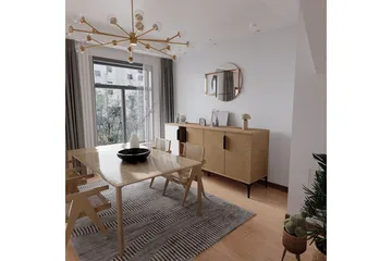 Kunar Konsollbord 180 cm - Vit/Natur - Möbler - Bord & matgrupp - Avlastningsbord & sidobord - Konsolbord & hallbord