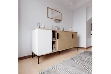 Kunar Konsollbord 180 cm - Vit/Natur - Möbler - Bord & matgrupp - Avlastningsbord & sidobord - Konsolbord & hallbord