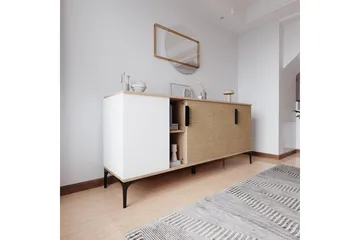 Kunar Konsollbord 180 cm - Vit/Natur - Möbler - Bord & matgrupp - Avlastningsbord & sidobord - Konsolbord & hallbord