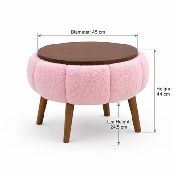 Kundu Sidobord Rund 45 cm Bubblig - Möbler - Bord & matgrupp - Avlastningsbord & sidobord - Brickbord & småbord