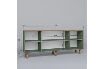 Kuniyoshi Konsollbord 180 cm - Grön - Möbler - Bord & matgrupp - Avlastningsbord & sidobord - Konsolbord & hallbord