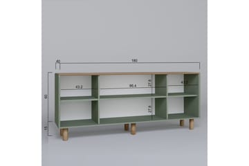 Kuniyoshi Konsollbord 180 cm - Grön - Möbler - Bord & matgrupp - Avlastningsbord & sidobord - Konsolbord & hallbord