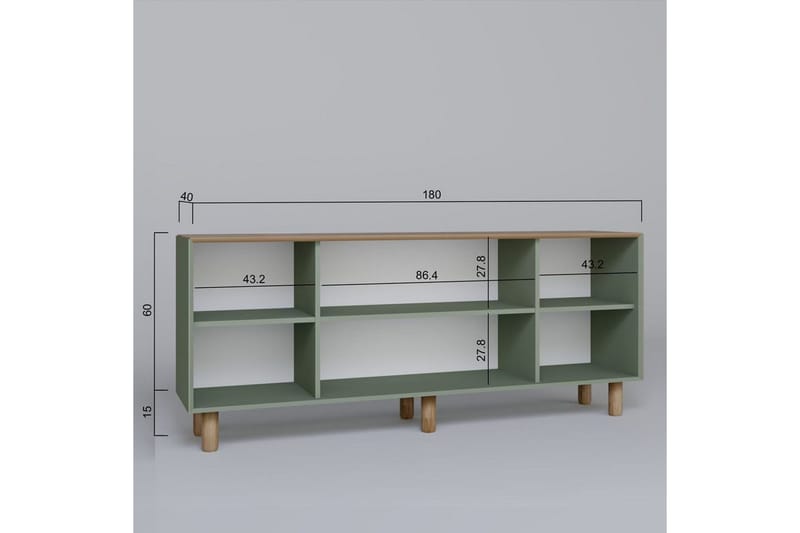 Kuniyoshi Konsollbord 180 cm - Grön - Möbler - Bord & matgrupp - Avlastningsbord & sidobord - Konsolbord & hallbord