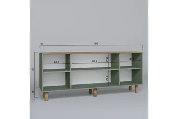 Kuniyoshi Konsollbord 180 cm - Grön - Möbler - Bord & matgrupp - Avlastningsbord & sidobord - Konsolbord & hallbord