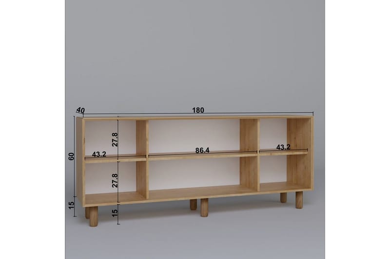 Kuniyoshi Konsollbord 180 cm - Valnöt - Möbler - Bord & matgrupp - Avlastningsbord & sidobord - Konsolbord & hallbord