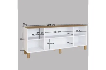 Kuniyoshi Konsollbord 180 cm - Valnöt - Möbler - Bord & matgrupp - Avlastningsbord & sidobord - Konsolbord & hallbord