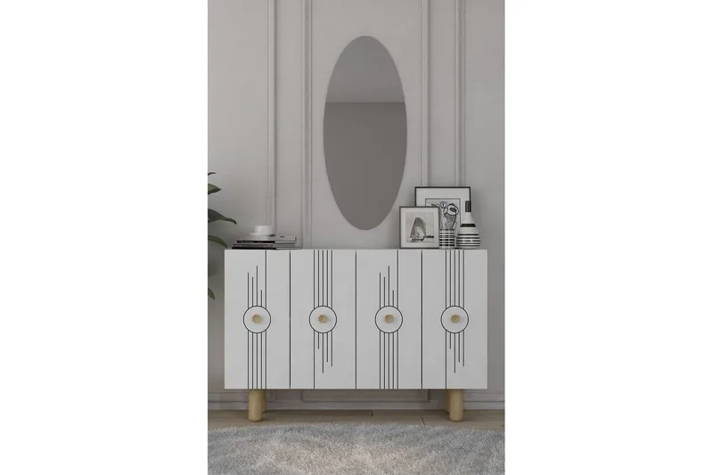 Kyrosen Konsollbord 120 cm - Vit - Möbler - Bord & matgrupp - Avlastningsbord & sidobord - Konsolbord & hallbord