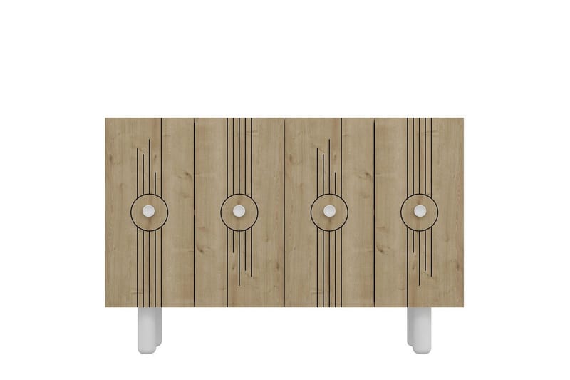 Kyrosen Konsollbord 120 cm, Vit/Ek