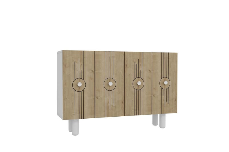 Kyrosen Konsollbord 120 cm - Vit/Ek - Möbler - Bord & matgrupp - Avlastningsbord & sidobord - Konsolbord & hallbord