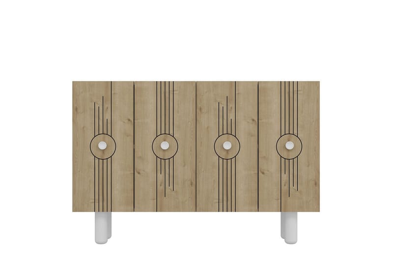 Kyrosen Konsollbord 120 cm - Vit/Ek - Möbler - Bord & matgrupp - Avlastningsbord & sidobord - Konsolbord & hallbord