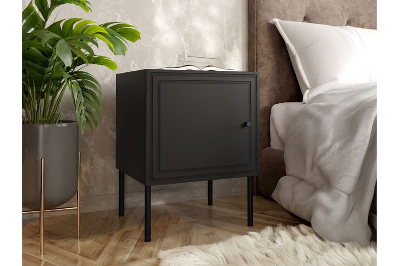 Laholm Sängbord 45 cm - Svart - Möbler - Bord & matgrupp - Avlastningsbord & sidobord - Sängbord & nattduksbord