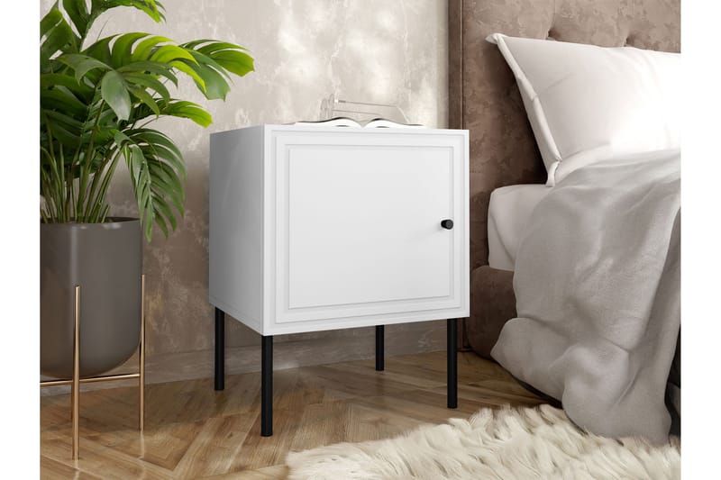 Laholm Sängbord 45 cm - Vit - Möbler - Bord & matgrupp - Avlastningsbord & sidobord - Sängbord & nattduksbord