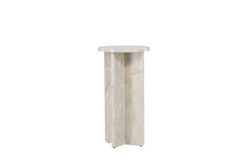 Ålesund Runt Travertin Sidobord 50 cm - Beige - Möbler - Bord & matgrupp - Avlastningsbord & sidobord