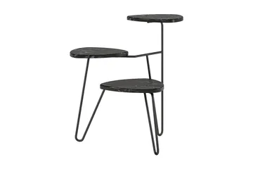 Athena Sidobord 55 cm Marmorlook/Svart - Novogratz - Möbler - Bord & matgrupp - Avlastningsbord & sidobord - Lampbord & sidobord