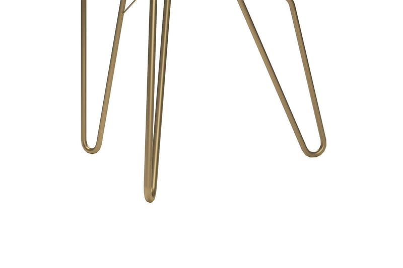 Athena Sidobord 55 cm Marmorlook/Vit/Mässing - Novogratz - Möbler - Bord & matgrupp - Avlastningsbord & sidobord - Lampbord & sidobord