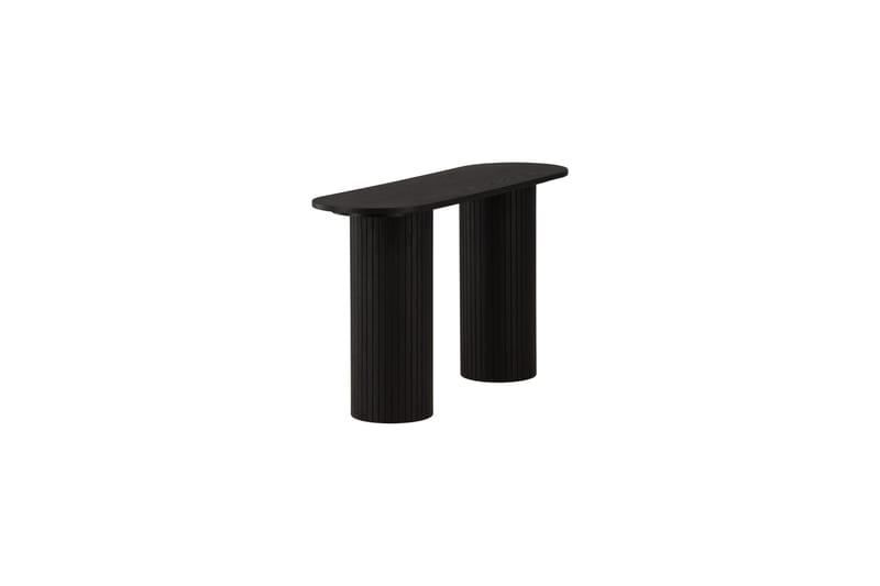 Bianca Sidobord 130x40x72 cm Oval - Svart - Möbler - Bord & matgrupp - Avlastningsbord & sidobord - Lampbord & sidobord