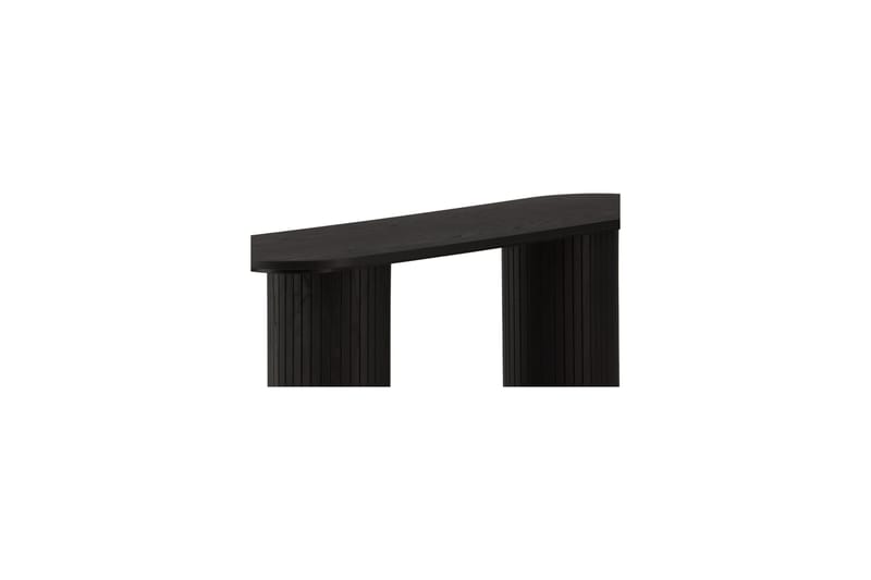 Bianca Sidobord 130x40x72 cm Oval - Svart - Möbler - Bord & matgrupp - Avlastningsbord & sidobord - Lampbord & sidobord