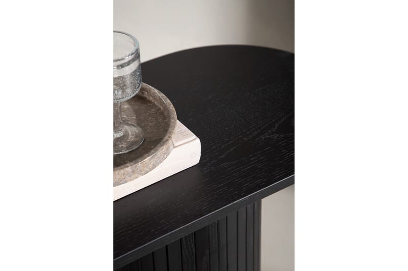 Bianca Sidobord 130x40x72 cm Oval - Svart - Möbler - Bord & matgrupp - Avlastningsbord & sidobord - Lampbord & sidobord