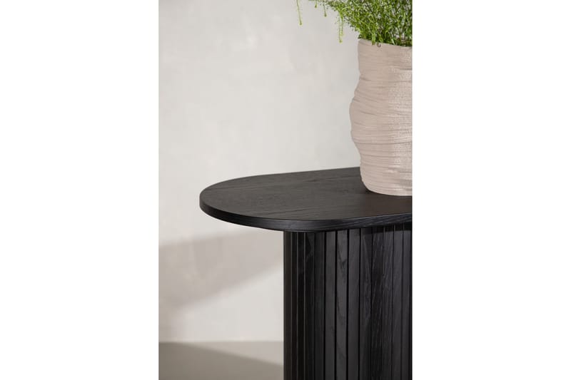 Bianca Sidobord 130x40x72 cm Oval - Svart - Möbler - Bord & matgrupp - Avlastningsbord & sidobord - Lampbord & sidobord