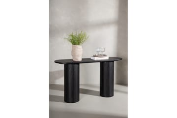 Bianca Sidobord 130x40x72 cm Oval - Svart - Möbler - Bord & matgrupp - Avlastningsbord & sidobord - Lampbord & sidobord
