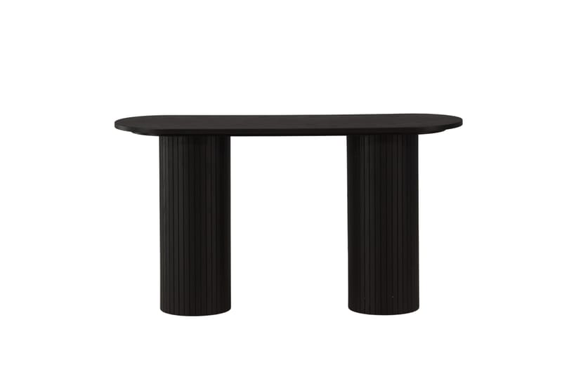 Bianca Sidobord 130x40x72 cm Oval - Svart - Möbler - Bord & matgrupp - Avlastningsbord & sidobord - Lampbord & sidobord