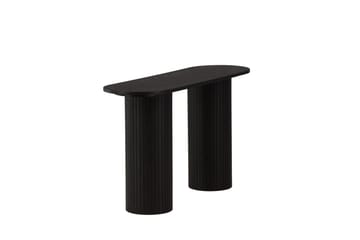 Bianca Sidobord 130x40x72 cm Oval - Svart - Möbler - Bord & matgrupp - Avlastningsbord & sidobord - Lampbord & sidobord