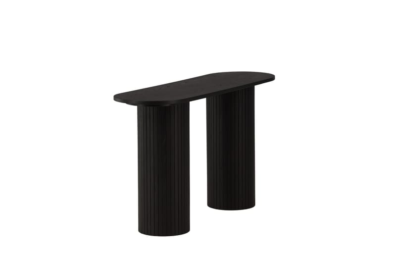 Bianca Sidobord 130x40x72 cm Oval - Svart - Möbler - Bord & matgrupp - Avlastningsbord & sidobord - Lampbord & sidobord