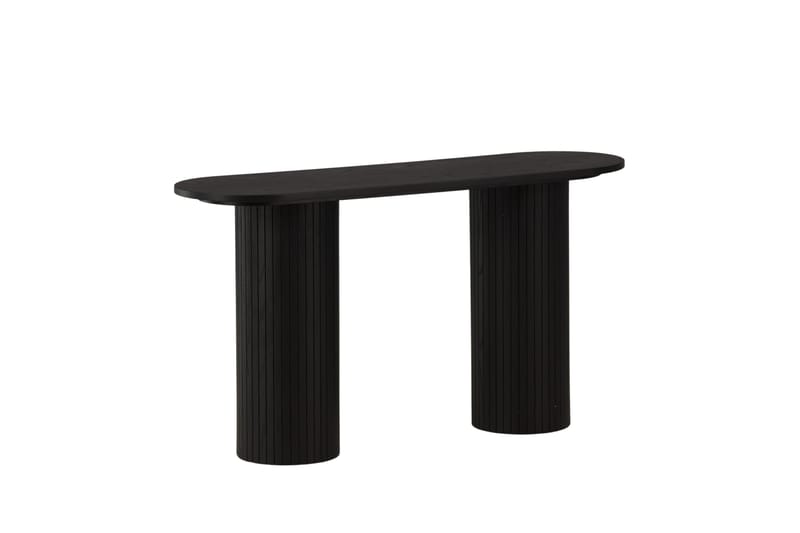 Bianca Sidobord 130x40x72 cm Oval - Svart - Möbler - Bord & matgrupp - Avlastningsbord & sidobord - Lampbord & sidobord