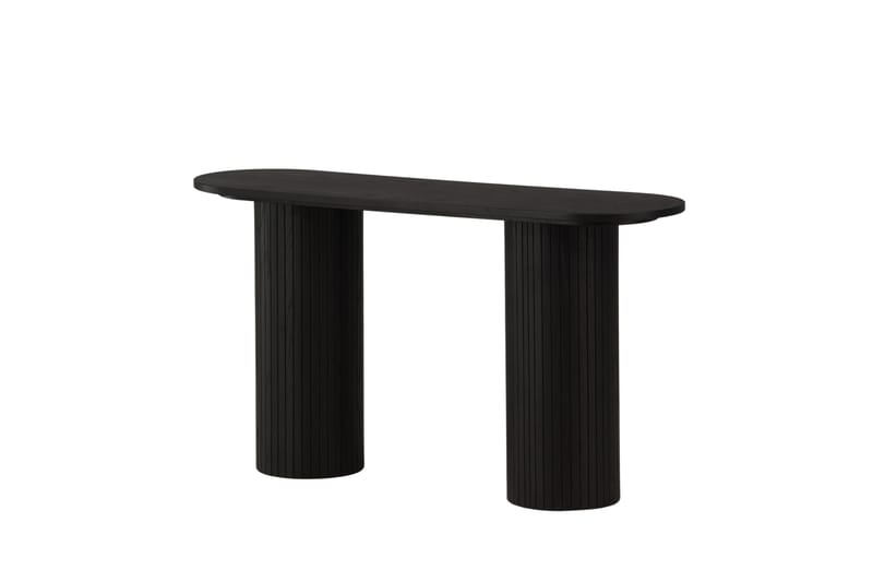 Bianca Sidobord 130x40x72 cm Oval - Svart - Möbler - Bord & matgrupp - Avlastningsbord & sidobord - Lampbord & sidobord