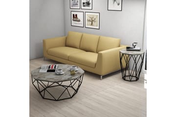 Bojana Sidobord Runt 46 cm - Grå/Svart - Möbler - Bord & matgrupp - Avlastningsbord & sidobord - Lampbord & sidobord