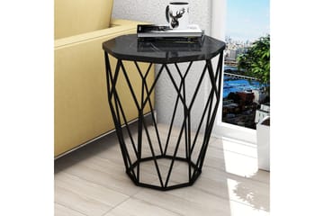 Bojana Sidobord Runt 46 cm - Svart - Möbler - Bord & matgrupp - Avlastningsbord & sidobord - Lampbord & sidobord