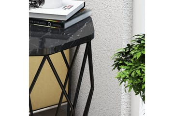 Bojana Sidobord Runt 46 cm - Svart - Möbler - Bord & matgrupp - Avlastningsbord & sidobord - Lampbord & sidobord